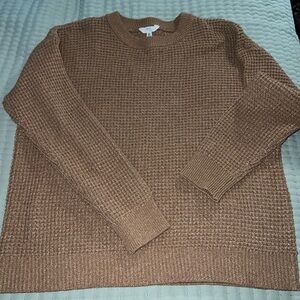 Time and Tru Tan Knit Sweater